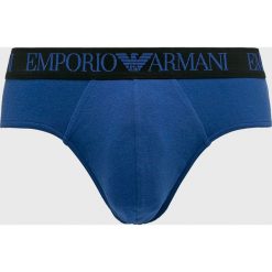 Emporio Armani - Slipy (2-pack). Niebieskie slipy męskie marki Emporio Armani, s, z elastanu. W wyprzedaży za 139,90 zł.