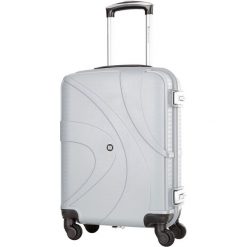 Walizki: Walizka w kolorze srebrnym – 39 l