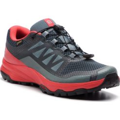 Buty SALOMON - Xa Discovery Gtx GORE-TEX 406803 27 W0 Stormy Weather/High Risk Red/Black. Szare buty sportowe męskie Salomon, ze skóry ekologicznej, bez zapięcia, do biegania, gore-tex. W wyprzedaży za 439,00 zł.