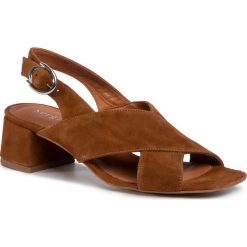 Sandały SERGIO BARDI - SB-50-09-000511 205. Pomarańczowe klapki damskie Sergio Bardi, bez wzorów, ze skóry, bez obcasa, na obcasie. Za 239,00 zł.
