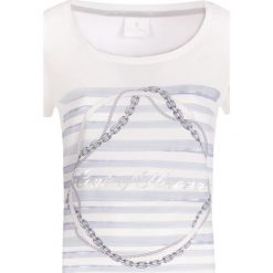 T-shirt CONTE OF FLORENCE AVINCA. Białe bluzki damskie Conte of Florence, bez wzorów, z bawełny, klasyczne, z klasycznym kołnierzykiem, z krótkim rękawem. W wyprzedaży za 128,00 zł.
