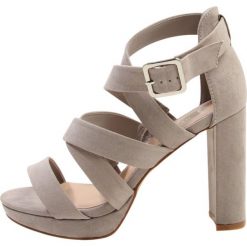 Sandały damskie: New Look Wide Fit WORTHY Sandały na obcasie mid grey