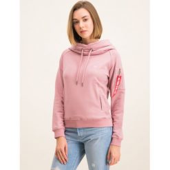 Bluza Alpha Industries Hoody 176030. Różowe bluzy damskie Alpha Industries, l, bez wzorów, z bawełny, bez rękawów, bez kaptura. W wyprzedaży za 229,00 zł.