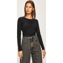Marc O'Polo - Longsleeve. Niebieskie bluzki damskie Marc O'Polo, s, bez wzorów, z bawełny, z okrągłym kołnierzem. W wyprzedaży za 119,90 zł.