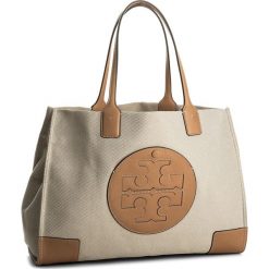 Torebki klasyczne damskie: Torebka TORY BURCH – Ella Canvas Tote 45209 Natural/Ivory 285