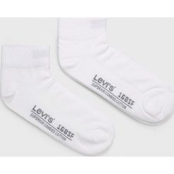 Levi's - Skarpety (2-pack). Białe skarpetki męskie Levi's®, bez wzorów, z elastanu. Za 29,90 zł.