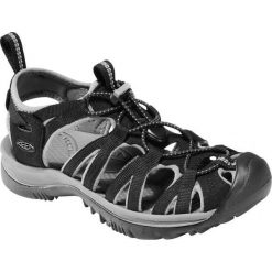 Keen Sandały Damskie Whisper W Black/Gargoyle Us 7 (37,5 Eu). Czarne sandały damskie Keen, bez wzorów, sportowe, bez obcasa, bez zapięcia, trekkingowe. W wyprzedaży za 269,00 zł.