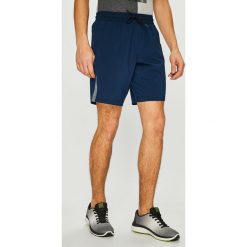 Reebok - Szorty. Niebieskie spodenki sportowe męskie marki Reebok, s, z poliesteru, sportowe. Za 119,90 zł.