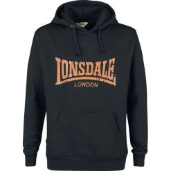 Lonsdale London Wolterton Bluza z kapturem czarny/pomarańczowy. Brązowe bluzy męskie rozpinane marki Lonsdale London, m, z nadrukiem, z kapturem. Za 144,90 zł.