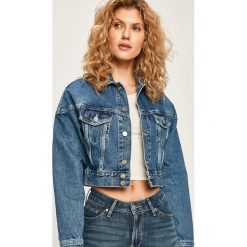Pepe Jeans - Kurtka jeansowa Volt. Niebieskie kurtki damskie Pepe Jeans, s, bez wzorów, z bawełny, krótkie. W wyprzedaży za 359,90 zł.
