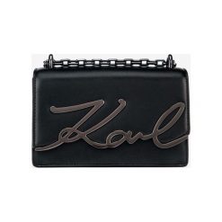 Karl Lagerfeld K/Signature Small Torebka Czarny. Czarne torebki klasyczne damskie KARL LAGERFELD, w paski, ze skóry, bez dodatków. Za 1294,95 zł.