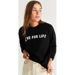 Mango - Bluza Ferofe. Szare bluzy damskie Mango, s, z nadrukiem, z elastanu, bez rękawów, bez kaptura. Za 119,90 zł.
