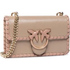 Torebka PINKO - Love Mini Twist Cl. PE 20 PLTT 1P21MG Y5GB Beige/Light Pink D90. Brązowe torebki klasyczne damskie Pinko, bez wzorów, ze skóry, wizytowe, bez dodatków. Za 1269,00 zł.