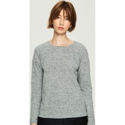 Sweter z koronką - Jasny szar. Szare swetry klasyczne damskie Sinsay, l, z koronki. Za 49,99 zł.