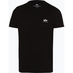 Alpha Industries - T-shirt męski, czarny. Czarne t-shirty męskie Alpha Industries, xl, z nadrukiem, z dżerseju, bez kołnierzyka. Za 89,95 zł.