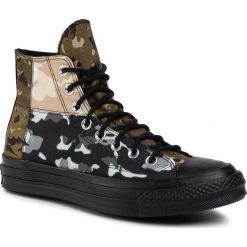 Trampki CONVERSE - Chuck 70 Hi Surplu 165912C Surplus Olive/Blac. Czarne półbuty męskie Converse, na co dzień, bez wzorów, z gumy, bez zapięcia. W wyprzedaży za 279,00 zł.