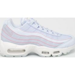 Nike Sportswear - Buty Air Max 95. Niebieskie buty sportowe damskie Nike Sportswear, bez wzorów, ze skóry, sportowe. W wyprzedaży za 499,90 zł.