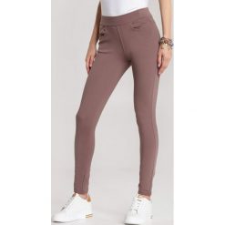 Brązowe Spodnie Slim Themisesis. Pomarańczowe spodnie damskie Renee, s. Za 79,99 zł.