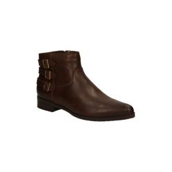 Botki Simen BOTKI 8325. Brązowe botki damskie marki Simen, bez obcasa, bez zapięcia. Za 149,99 zł.