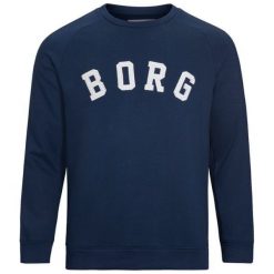 Björn Borg Bluza Męska Crew Bo L Ciemnoniebieska. Niebieskie bluzy męskie Björn Borg, m, bez wzorów, bez kołnierzyka, bez rękawów, bez kaptura. Za 225,00 zł.