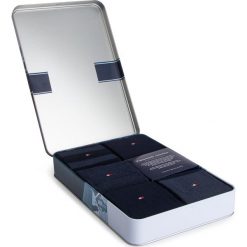 Zestaw 5 par wysokich skarpet męskich TOMMY HILFIGER - 472015001 Dark Navy 322. Niebieskie skarpetki męskie TOMMY HILFIGER, bez wzorów, z elastanu. Za 129,99 zł.