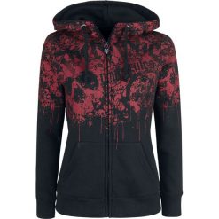 Rock Rebel by EMP Freaking Out Loud Bluza z kapturem rozpinana damska czarny. Czarne bluzy rozpinane damskie marki Rock Rebel by EMP, s, z kapturem. Za 164,90 zł.