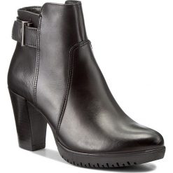 Botki TAMARIS - 1-25051-29 Black 001. Czarne buty zimowe damskie Tamaris, z polaru, na obcasie. W wyprzedaży za 229,00 zł.