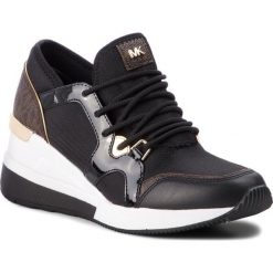 Sneakersy MICHAEL Michael Kors Liv Trainer 43F8SCFS3D. Czarne półbuty damskie MICHAEL Michael Kors, bez wzorów, bez obcasa, bez zapięcia. Za 749,00 zł.