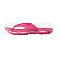Crocs Crocband™ Flip Klapki Różowy. Różowe klapki damskie Crocs, w paski, z materiału, bez obcasa. Za 130,95 zł.