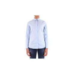 Koszule Barbour BACAM3095. Niebieskie koszule damskie Barbour, bez wzorów, bez kołnierzyka, bez rękawów. Za 334,20 zł.