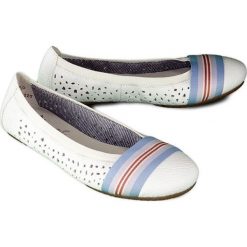 RIEKER 41455-80 weiss, baleriny damskie. Baleriny damskie Rieker, bez wzorów, bez obcasa. Za 189,90 zł.