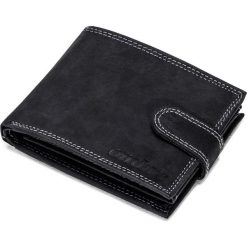 PORTFEL MĘSKI SKÓRZANY A087 - CZARNY. Czarne portfele męskie Ombre Clothing. Za 59,00 zł.