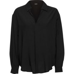 Bluzki asymetryczne: Bluzka oversize bonprix czarny