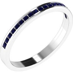 Złoty pierścionek z syntetycznymi szafirami. Szare pierścionki damskie Art of Diamond & Co., z szafirem, złote. W wyprzedaży za 483,95 zł.