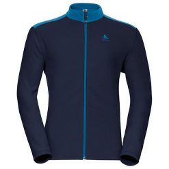 Odlo Bluza tech. Odlo Midlayer full zip LE TOUR - 528242 - 528242/28700/XL. Niebieskie bluzy sportowe damskie marki Odlo, xl. Za 176,53 zł.