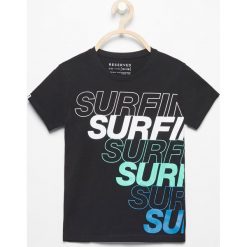 Odzież chłopięca: T-shirt dla surfera – Czarny