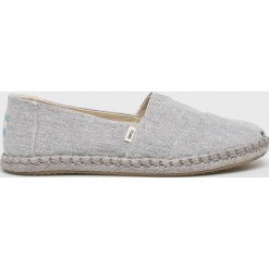 Toms - Espadryle Classic. Szare espadryle damskie marki Toms, bez wzorów, z materiału, bez obcasa. Za 259,90 zł.