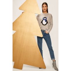 Answear - Sweter. Zielone swetry damskie ANSWEAR, s, z aplikacjami, z dzianiny, bez rękawów, bez kaptura. W wyprzedaży za 54,90 zł.