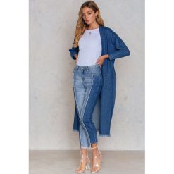 Boyfriendy damskie: Glamorous Jeansy z bocznymi wstawkami - Blue