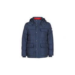 Kurtki pikowane Tommy Hilfiger TOMMY DOWN HOODED BOMBER. Niebieskie kurtki męskie TOMMY HILFIGER, s, bez wzorów, bez kaptura. Za 999,20 zł.