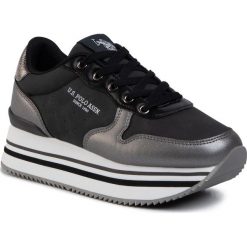 Sneakersy U.S. POLO ASSN. - Verena Club ATHEN4175W9/Y1 Bel/Pel. Czarne półbuty damskie U.S. Polo Assn., ze skóry ekologicznej. W wyprzedaży za 269,00 zł.