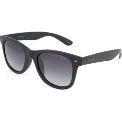 Męskie okulary przeciwsłoneczne w kolorze czarnym. Czarne okulary przeciwsłoneczne męskie marki Polaroid, z tworzywa sztucznego. W wyprzedaży za 94,95 zł.