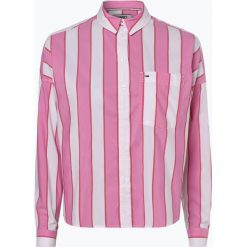 Tommy Jeans - Bluzka damska, różowy. Różowe bluzki damskie Tommy Jeans, s, bez wzorów, z jeansu, eleganckie, z klasycznym kołnierzykiem, bez rękawów. Za 359,95 zł.
