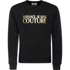 Bluza Versace Jeans Couture B7GUB7K0. Czarne bluzy męskie Versace Jeans Couture, xl, bez wzorów, z bawełny, bez kołnierzyka, bez rękawów, bez kaptura. W wyprzedaży za 489,00 zł.