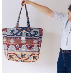 Wielka torba XXL AZTEC. Szare torby damskie na zakupy Pakamera, bez wzorów, duże, bez dodatków. Za 190,00 zł.