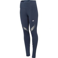 Legginsy treningowe damskie SPDF005 - ciemny granat. Szare legginsy damskie 4f, bez wzorów, z materiału. W wyprzedaży za 119,99 zł.