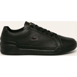 Lacoste - Buty. Czarne buty sportowe męskie Lacoste, ze skóry, na sznurówki. W wyprzedaży za 399,90 zł.