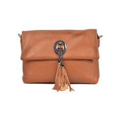 Torebka w kolorze koniaku - (S)32 x (W)24,4 x (G)13 cm. Brązowe torebki klasyczne damskie Bestsellers bags, w paski, z materiału. W wyprzedaży za 229,95 zł.
