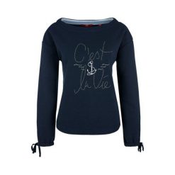 S.Oliver Bluza Damska 34 Niebieski. Niebieskie bluzy damskie S.Oliver, s, bez wzorów, bez rękawów, bez kaptura. W wyprzedaży za 141,00 zł.