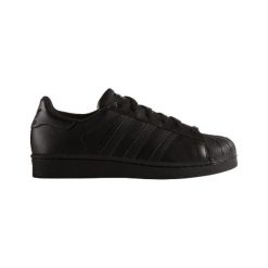 Buty adidas Superstar Foundation Kids "Core Black" (B25724). Czarne buty dziewczęce sportowe marki Adidas, na lato, bez wzorów, z materiału, bez zapięcia, adidas superstar. Za 209,99 zł.